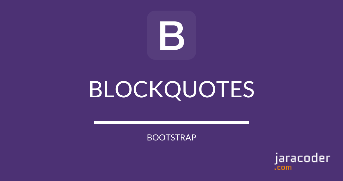 Bootstrap: Blockquotes